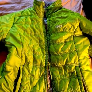 heavy duty neon green coat